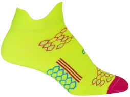 2ndWind Double Tab Socks | Neon Yellow