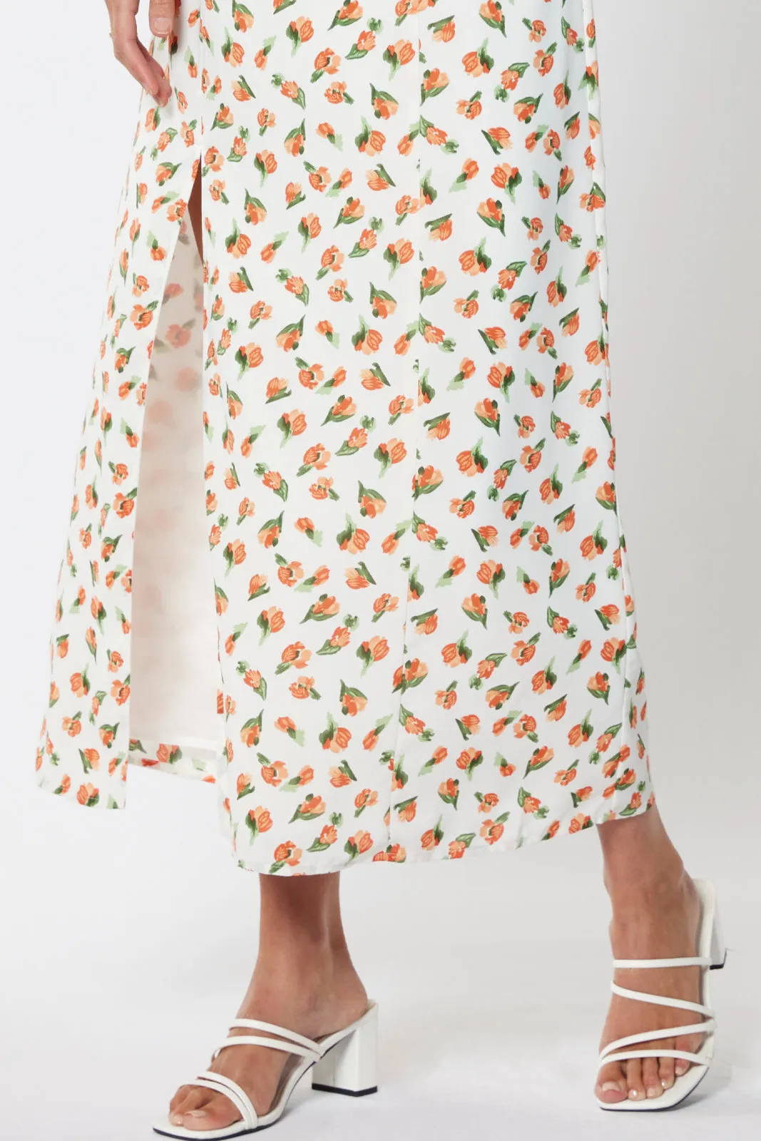 Aisha Floral Split Dress