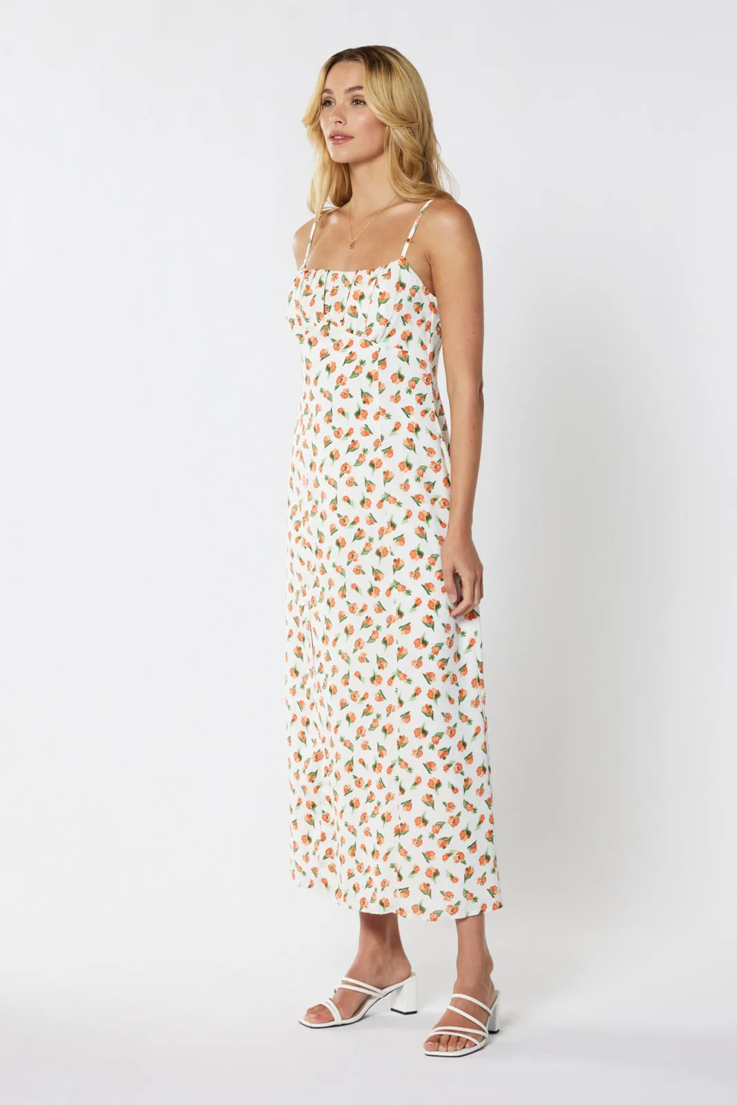 Aisha Floral Split Dress