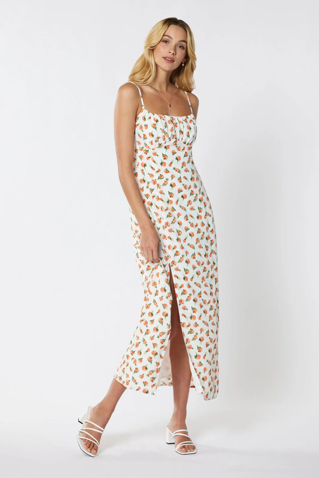 Aisha Floral Split Dress