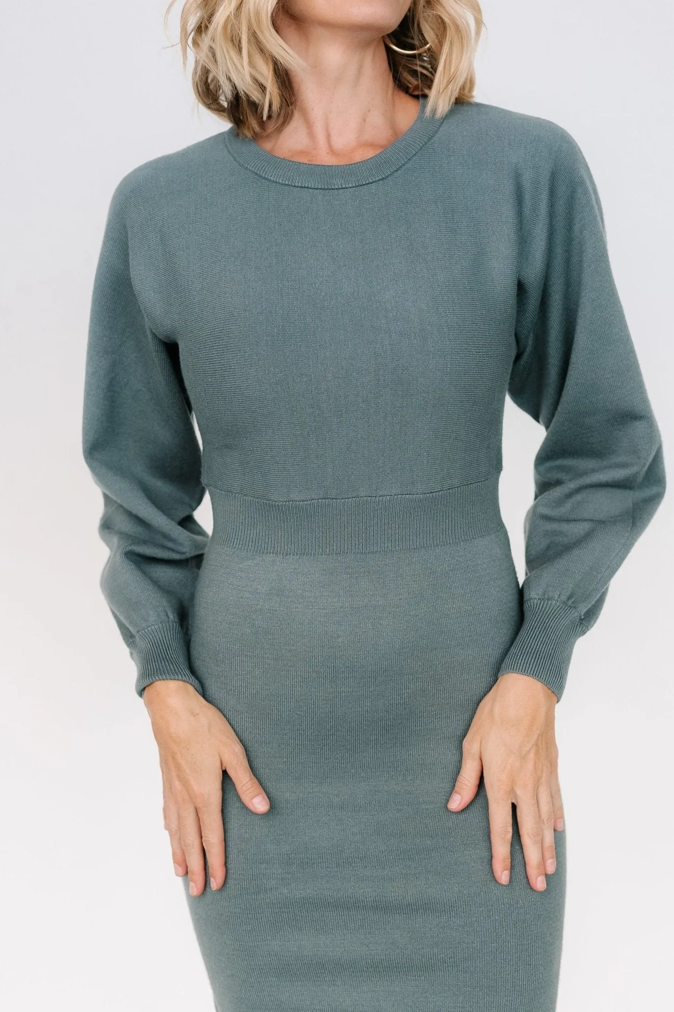 Anson Sweater Dress | Winter Green