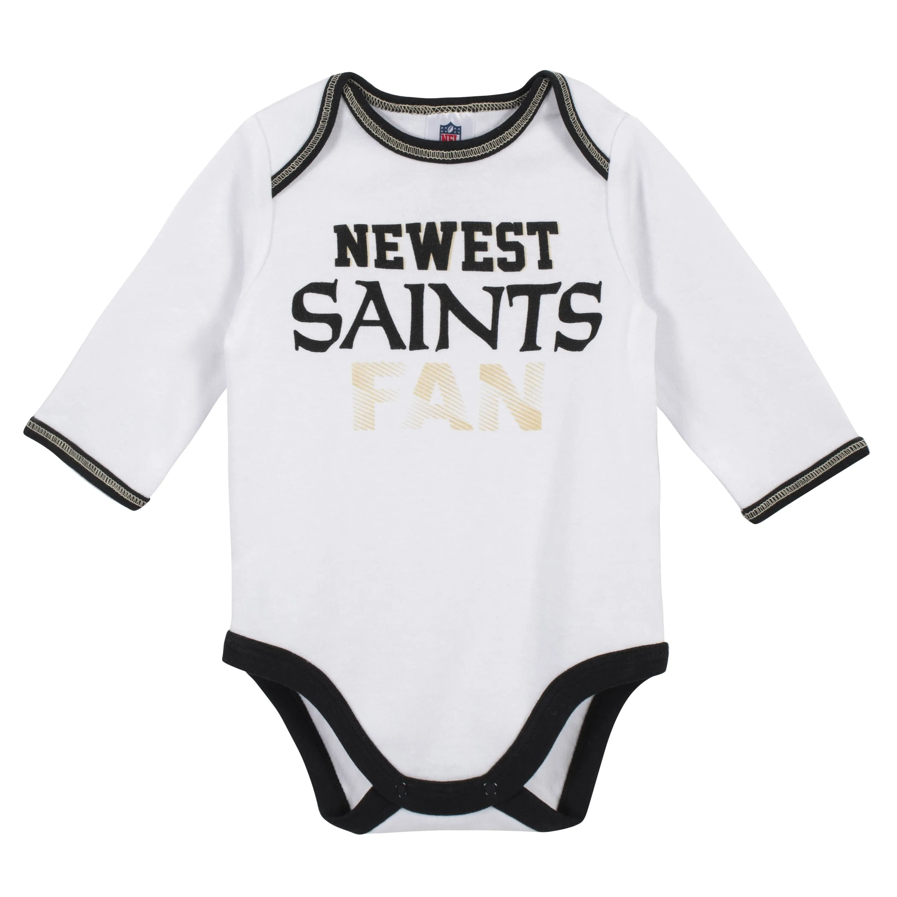 Baby Boys New Orleans Saints 3-Piece Bodysuit, Pant and Cap Set