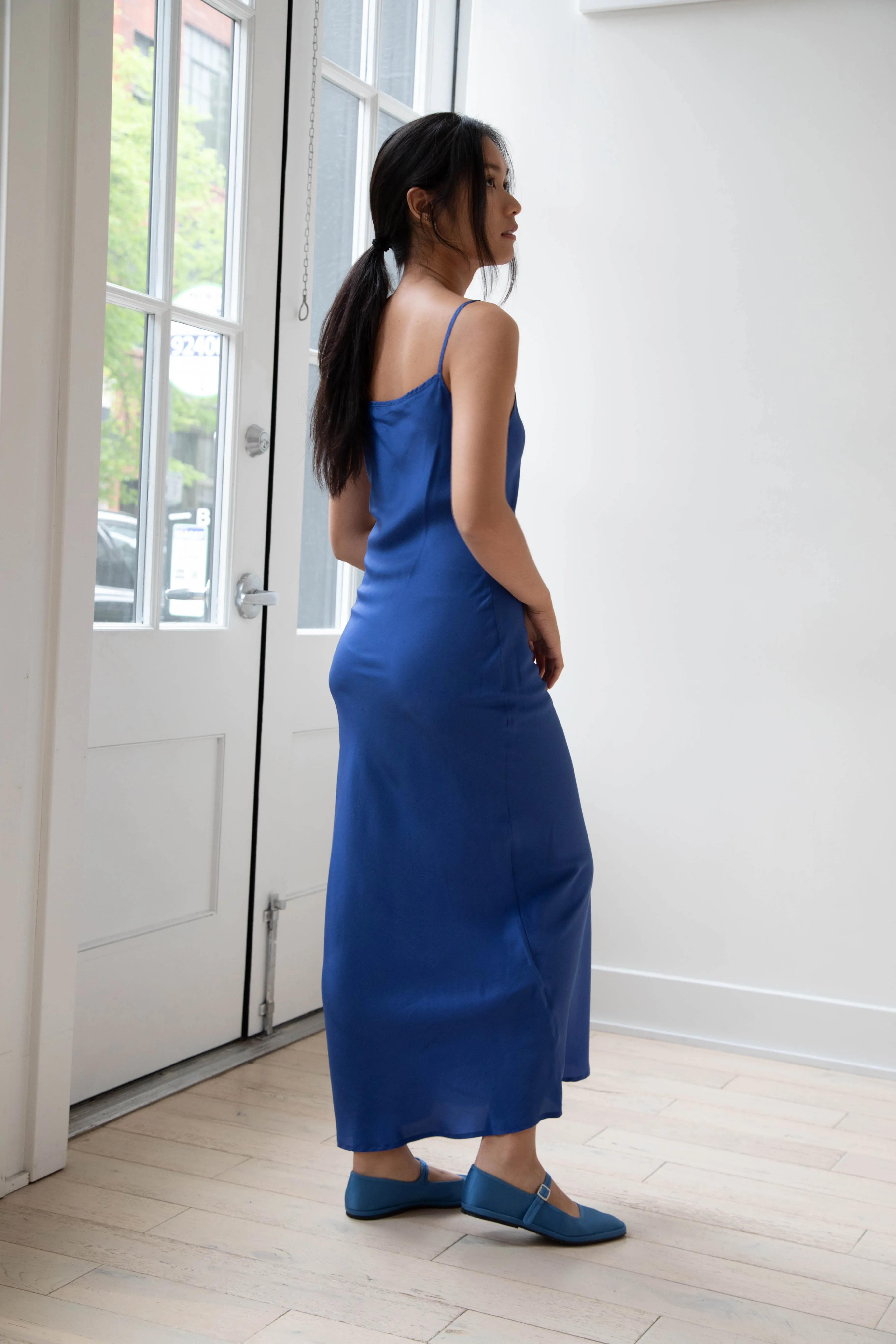 Barena Venezia | Aga Dress in Victoria Blue Silk