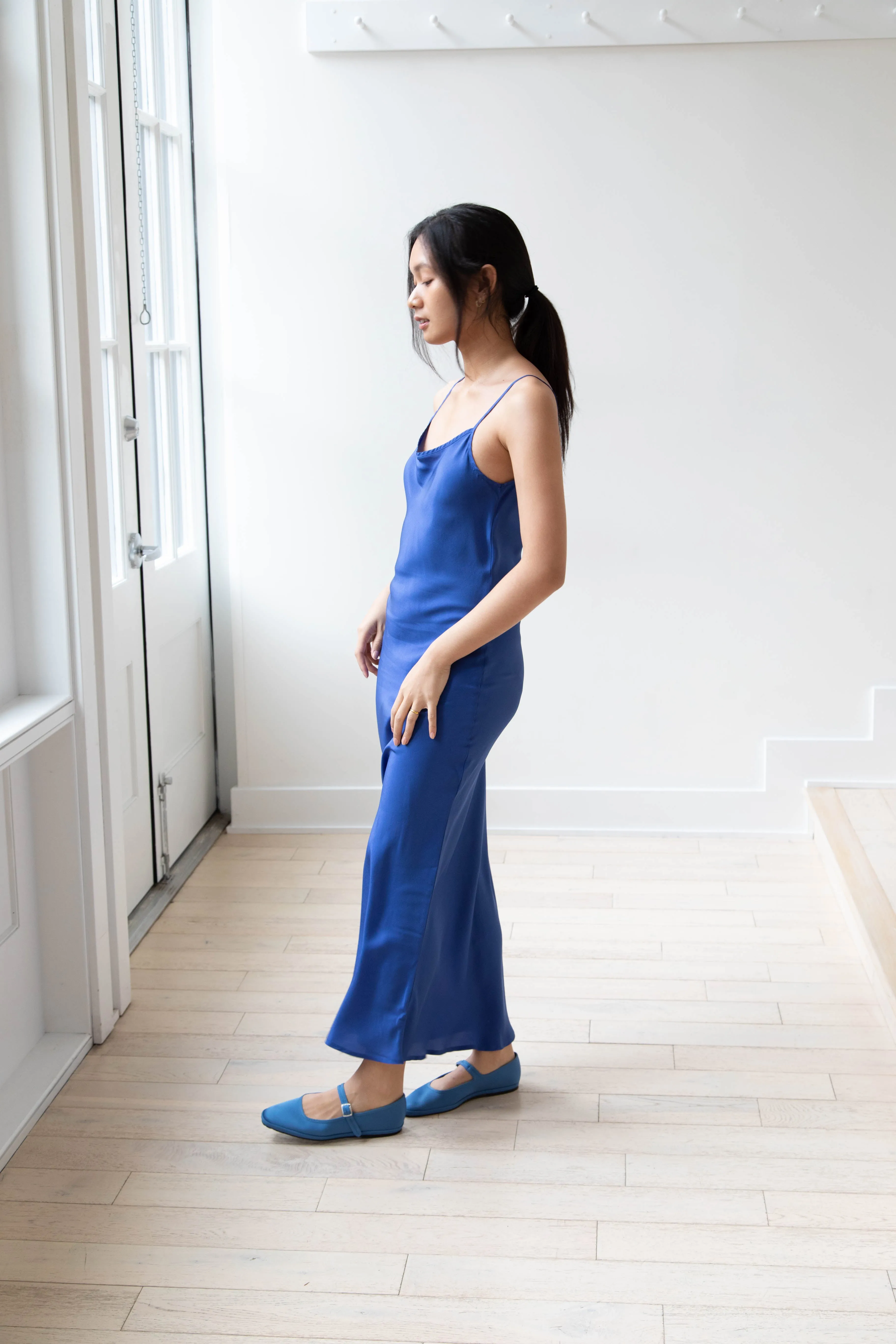 Barena Venezia | Aga Dress in Victoria Blue Silk