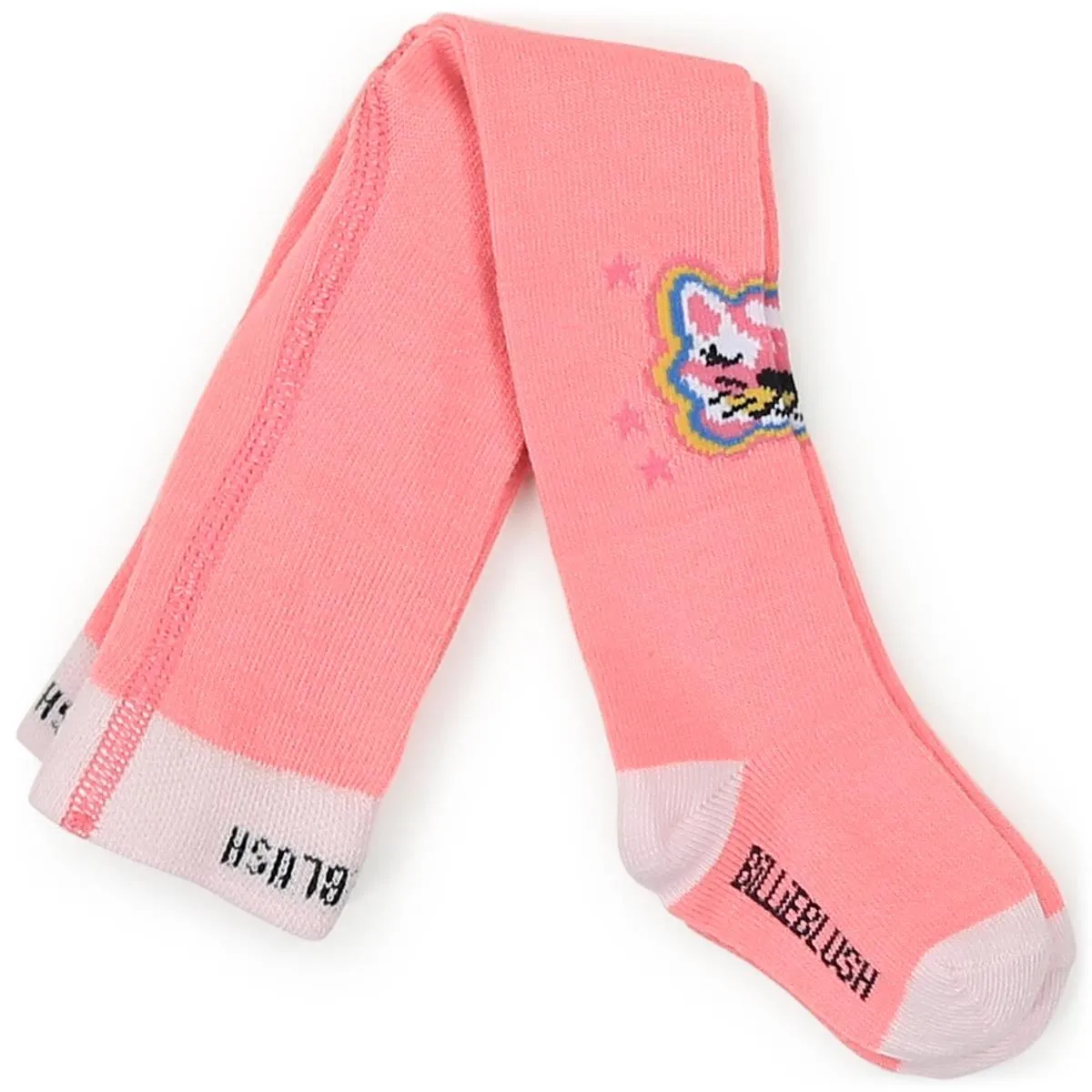 Billieblush Baby Girls Neon Pink Cat Face Tights