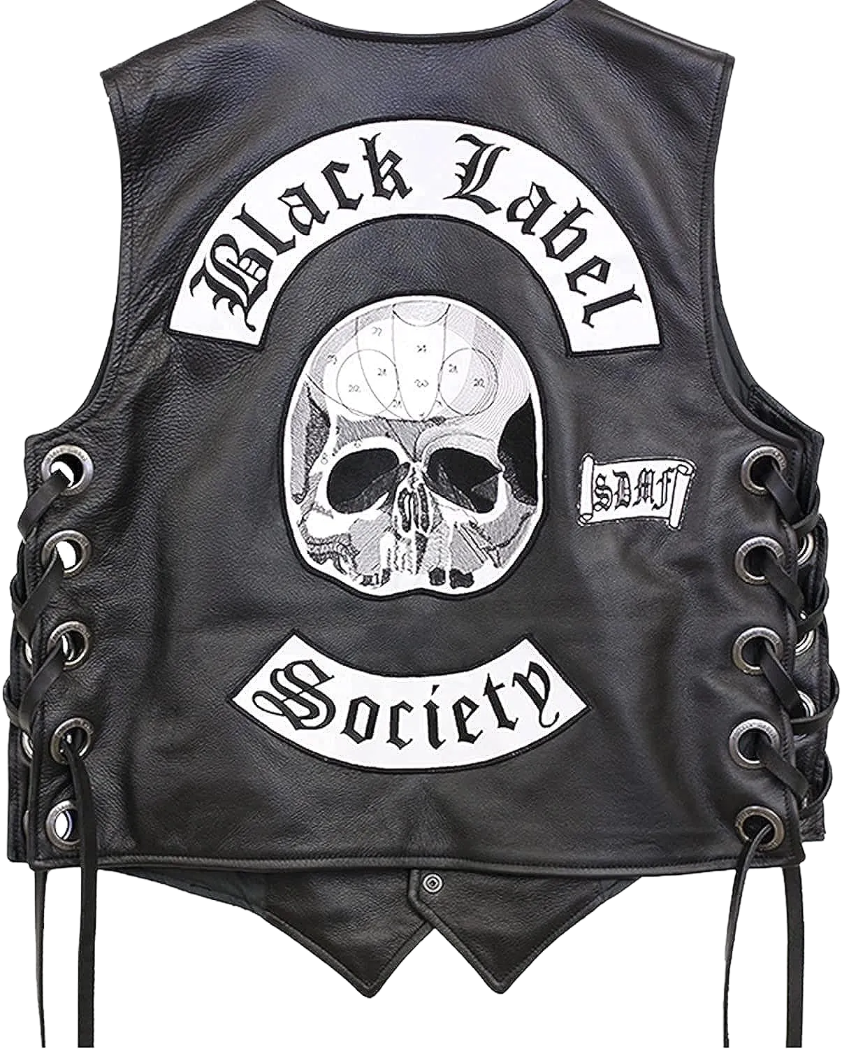 Black Label Society Leather Moto Vest