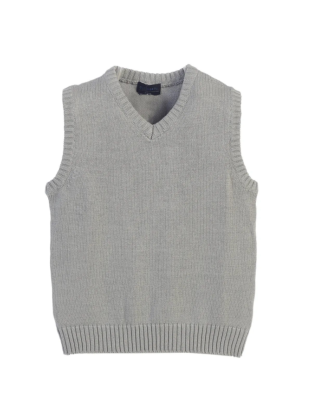 Boy's V-Neck Knitted Vest