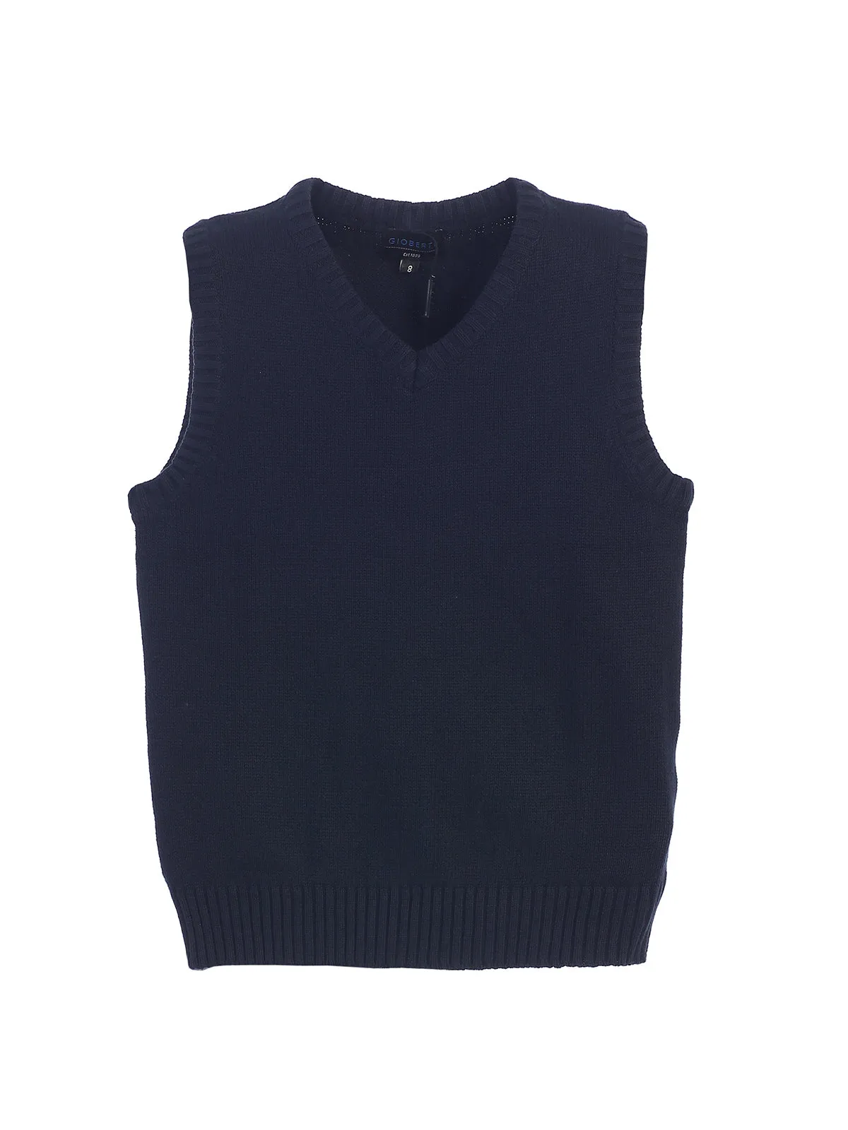 Boy's V-Neck Knitted Vest