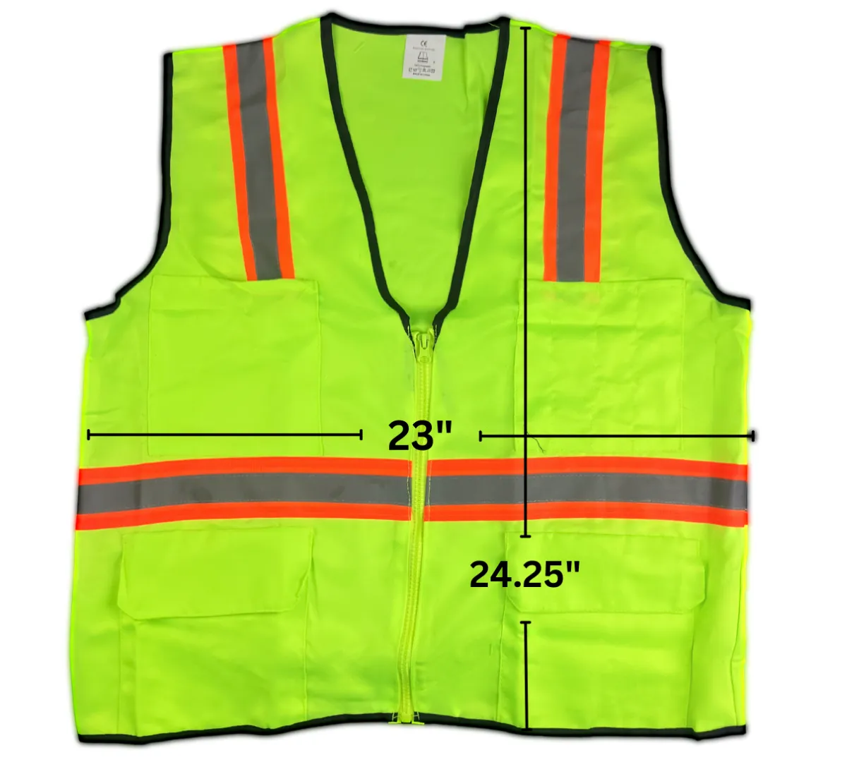 Bright Neon Green Safety Vest - Adult Size Small  - SW15G-S