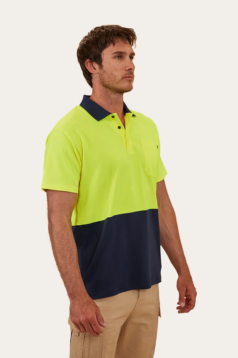 Crossroad Mens Hi-Vis Polo - Neon Yellow