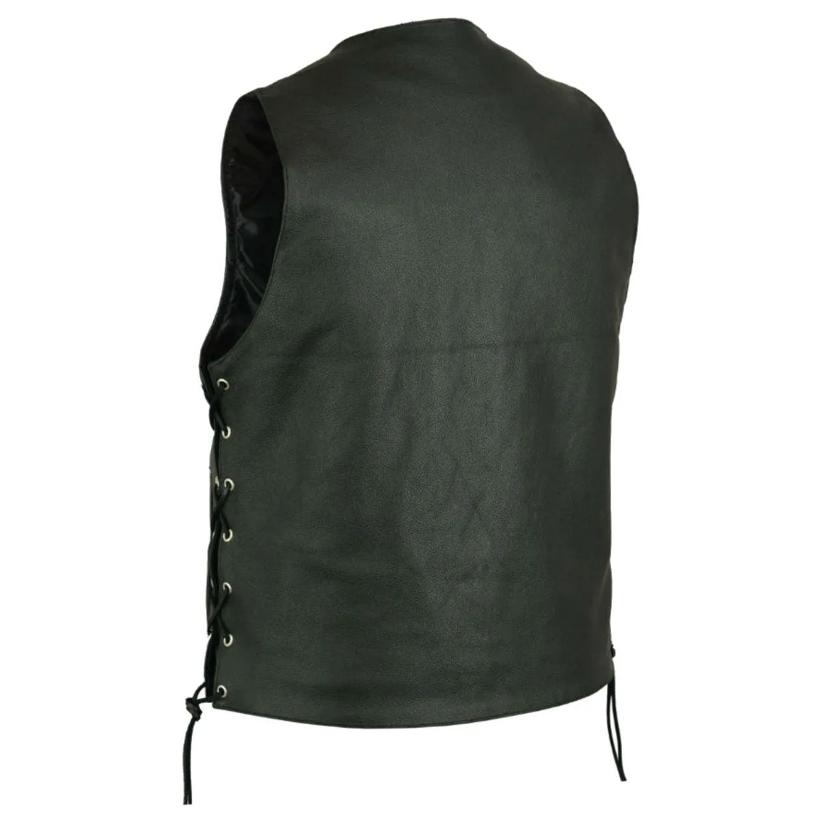 Daniel Smart Buffalo Nickel Head Snaps Vest with Side Lace