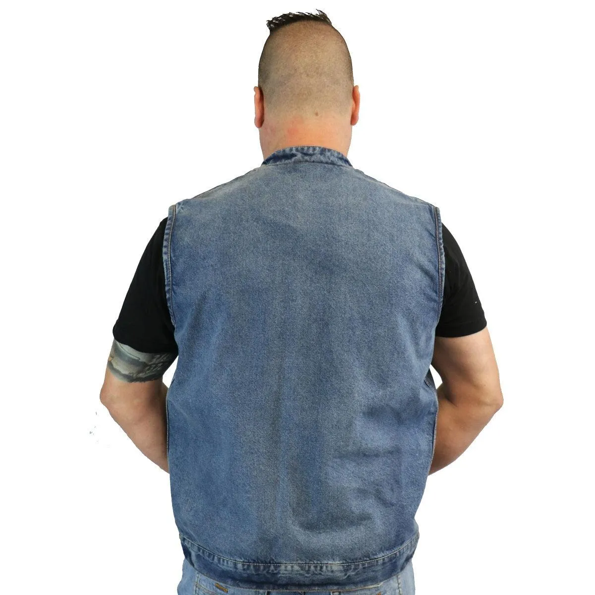 Daniel Smart Denim Scoop Collar Vest