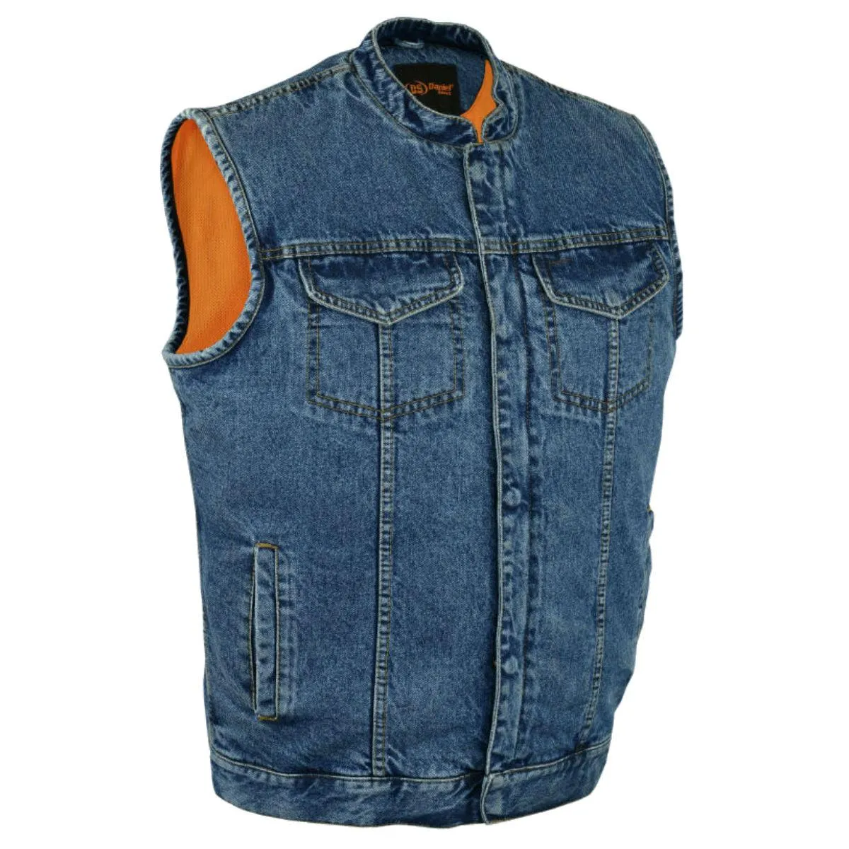 Daniel Smart Denim Scoop Collar Vest