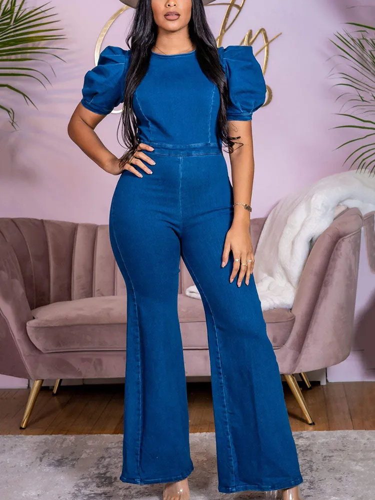 Denim Charming Jumpsuit