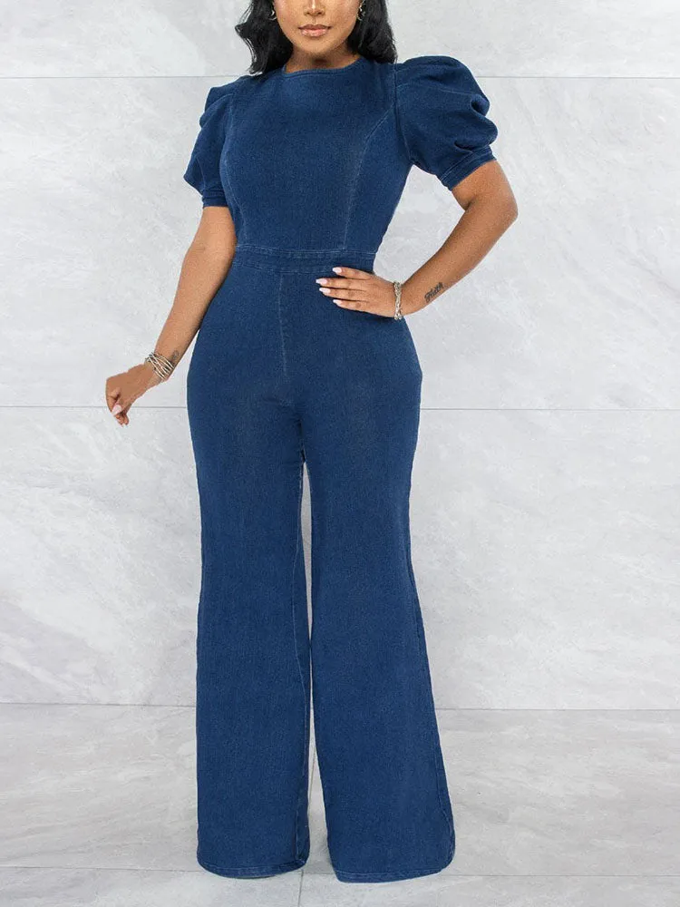 Denim Charming Jumpsuit