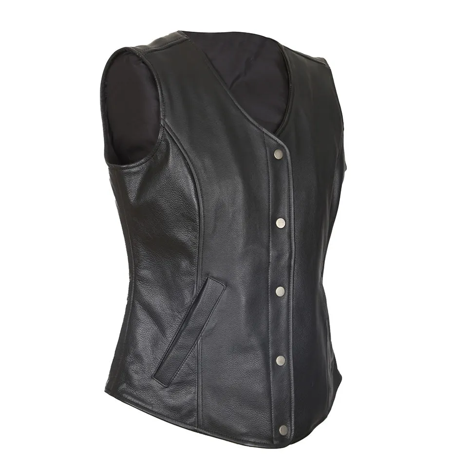 Derringer Women's Motorcycle Leather Vest