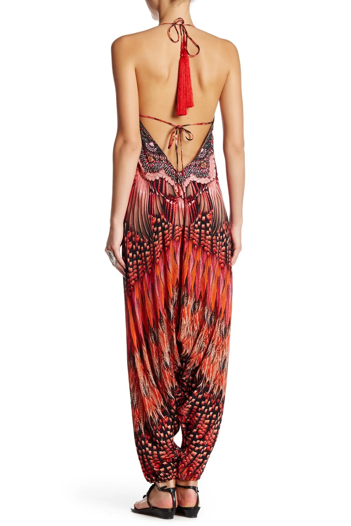 Designer Jumpsuit in Red