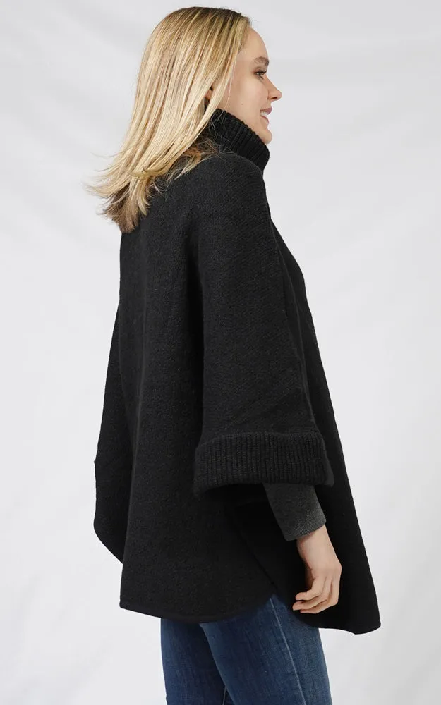 EVT10819 ZIP-UP KNIT CAPE