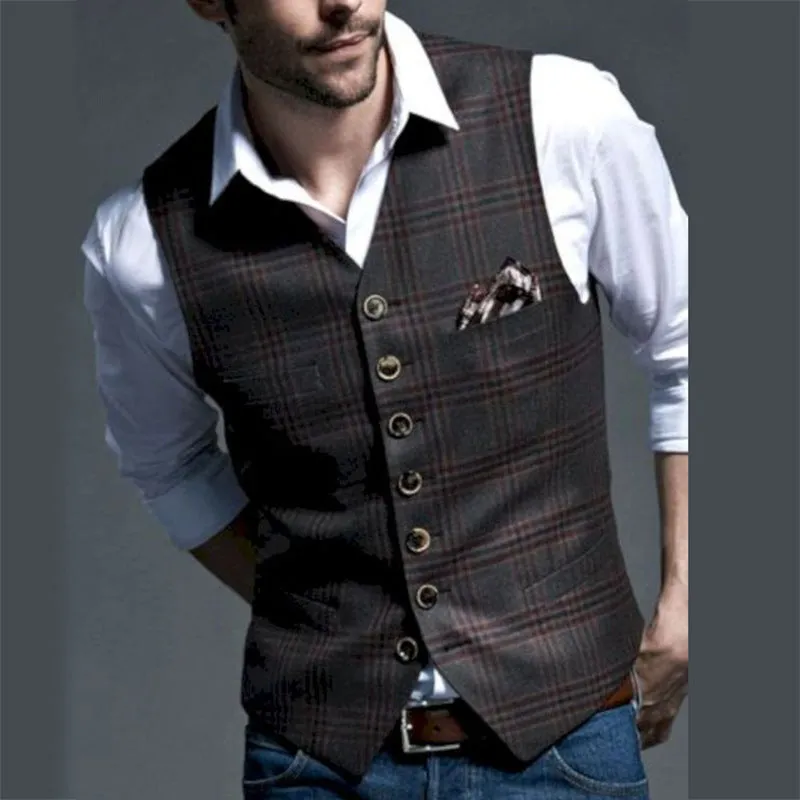 Fashion Temperament Men's Small Vest Casual Bottoming Vest