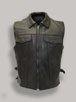 Fight Club Leather Vest for Men