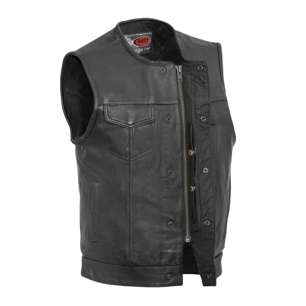 FIM639NOC | No Rival - Men's Motorcycle Leather Vest