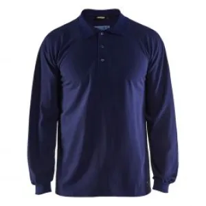 Flame&#x20;Retardant&#x20;Pique&#x20;Long&#x20;Sleeves&#x20;3374&#x20;Marineblauw&#x20;-&#x20;Bl&#xE5;kl&#xE4;der