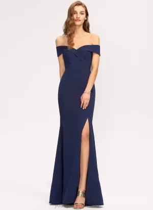 Formal Dresses Germaine Crepe Bodycon Dresses Stretch Off the Shoulder