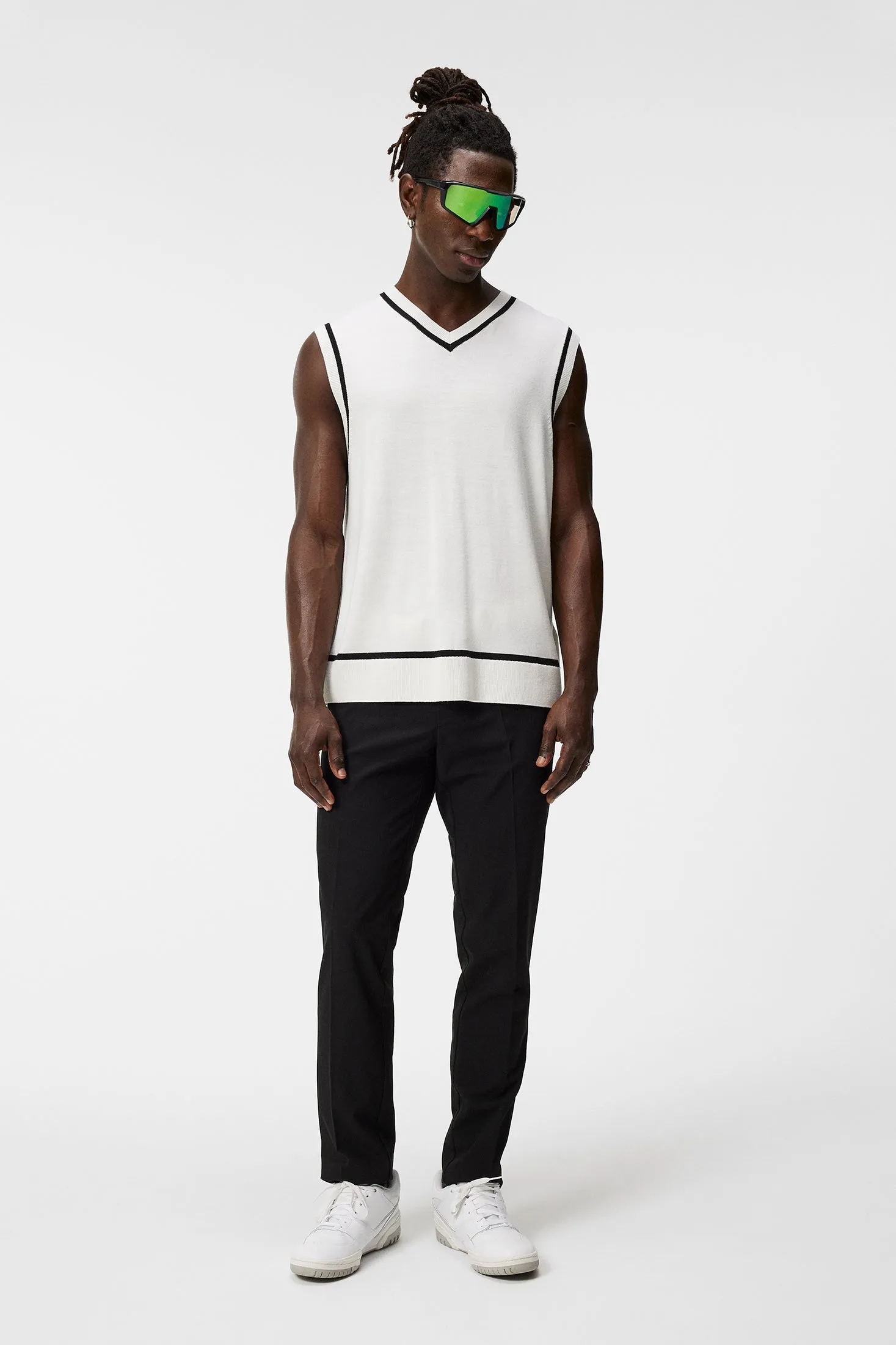 Fraser Knitted Vest / White