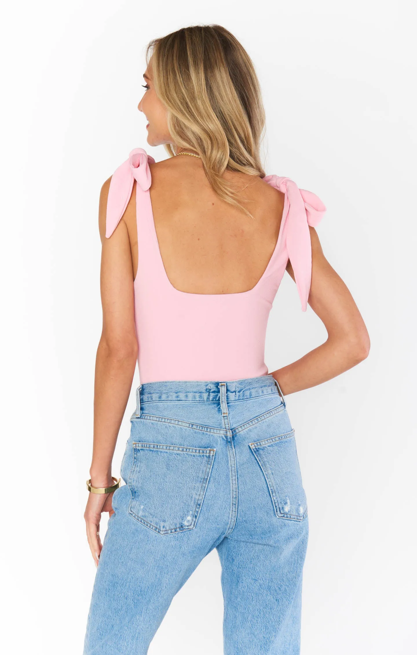 Gidget Bodysuit ~ Pink Stretch