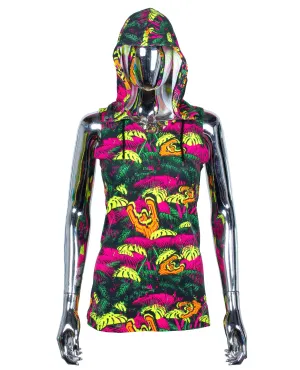 GIRLS TECH VEST NEON JUNGLE