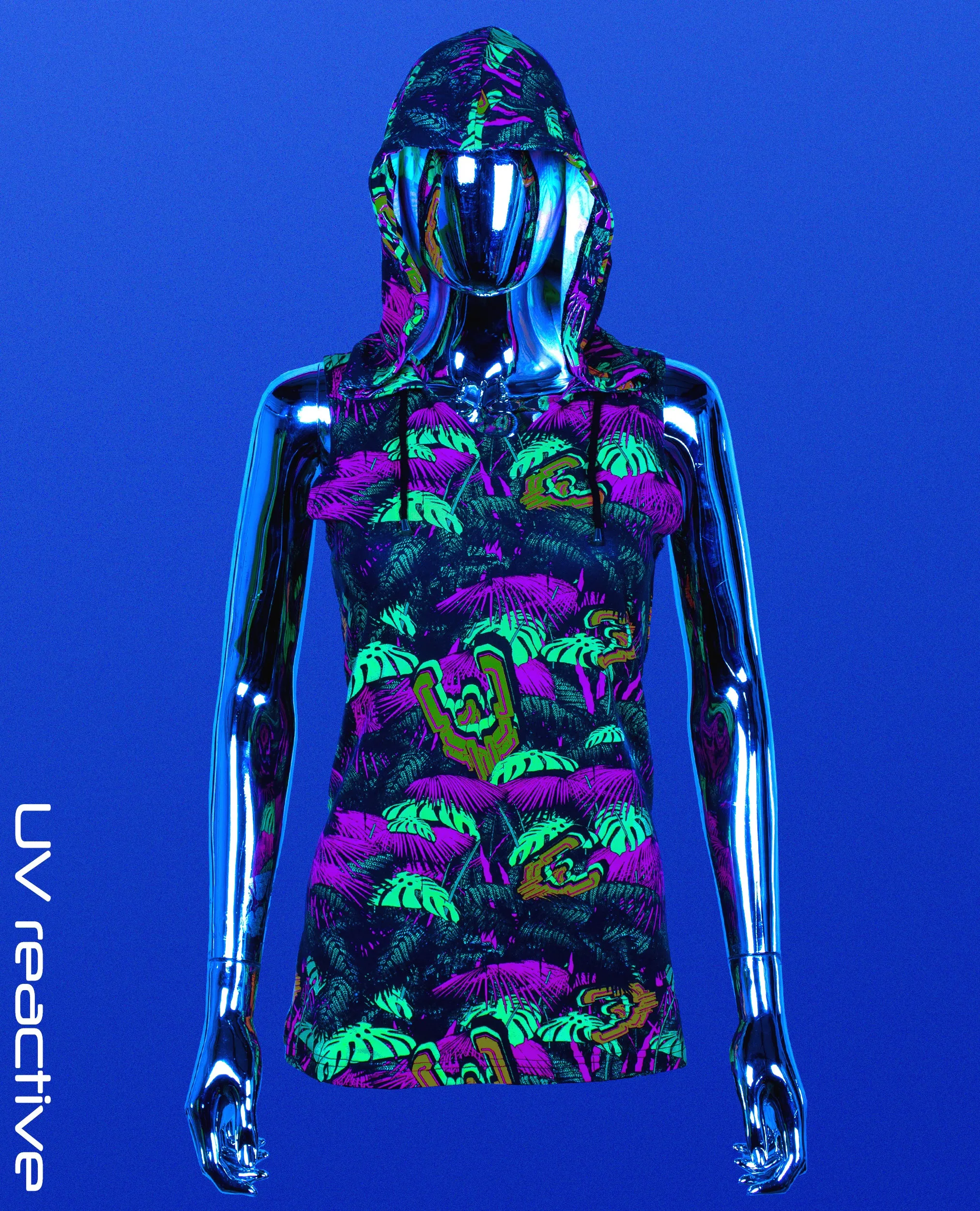 GIRLS TECH VEST NEON JUNGLE