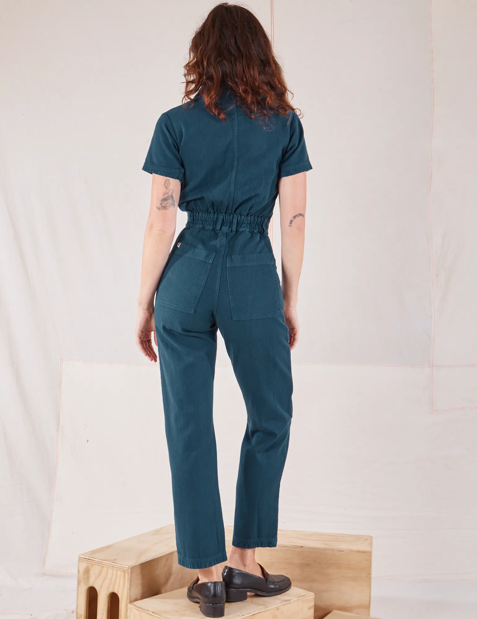 Heritage Short Sleeve Jumpsuit - Lagoon