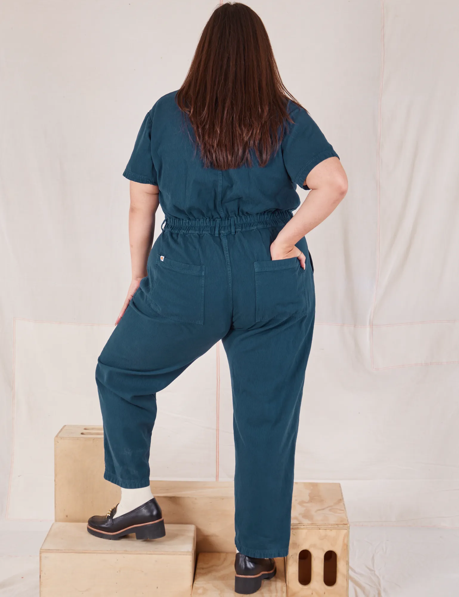 Heritage Short Sleeve Jumpsuit - Lagoon