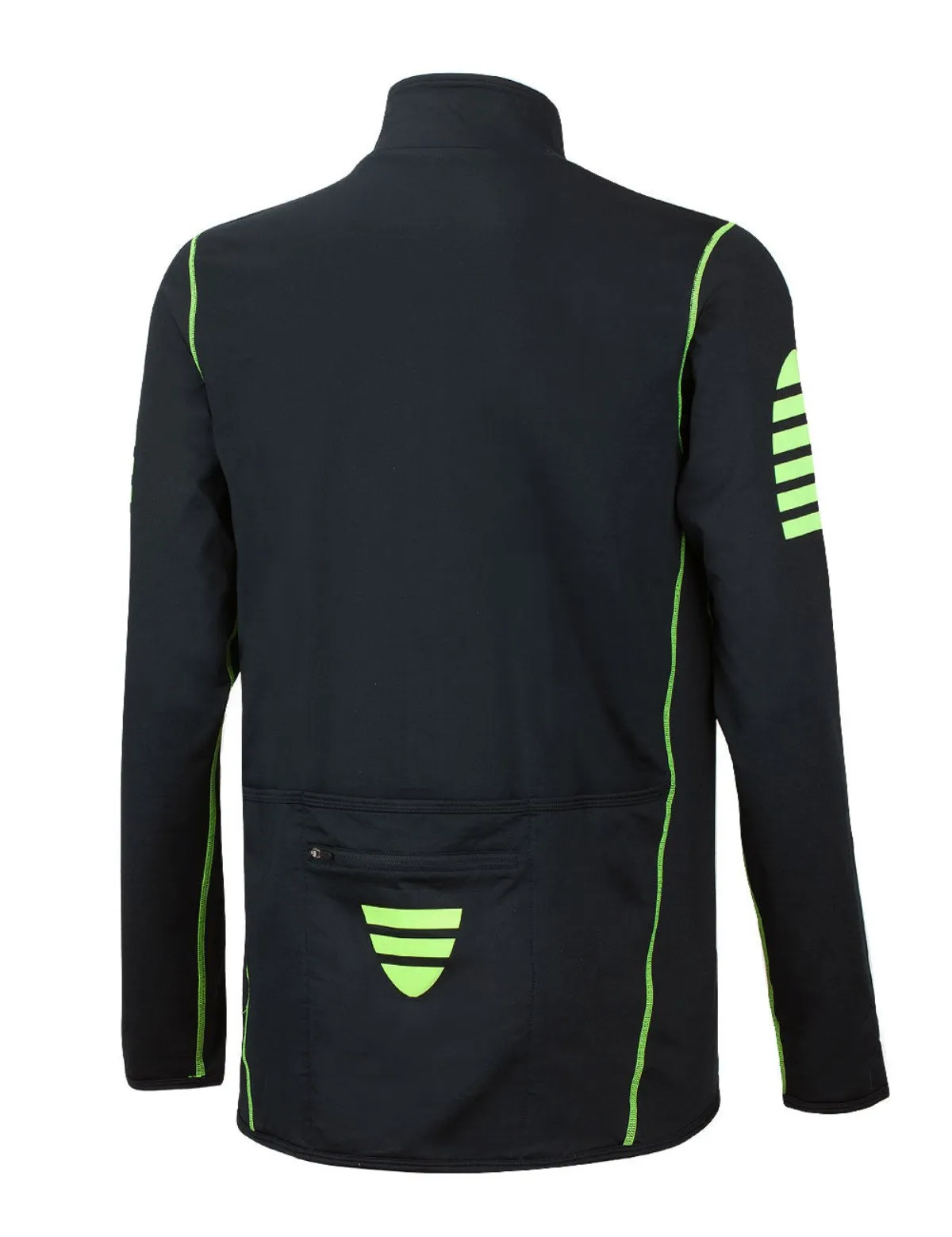 Herren Thermo Radtrikot Pro Schwarz-Neon