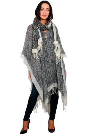 INCA WEAVE - WOOL PONCHO