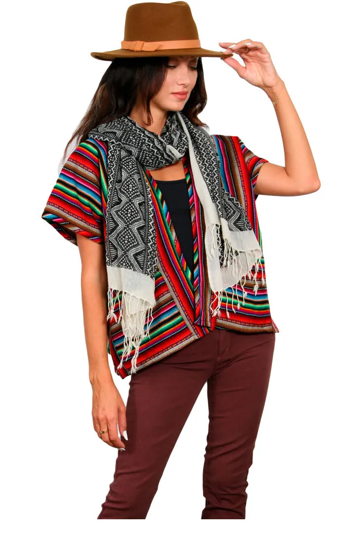 INCA WEAVE - WOOL PONCHO