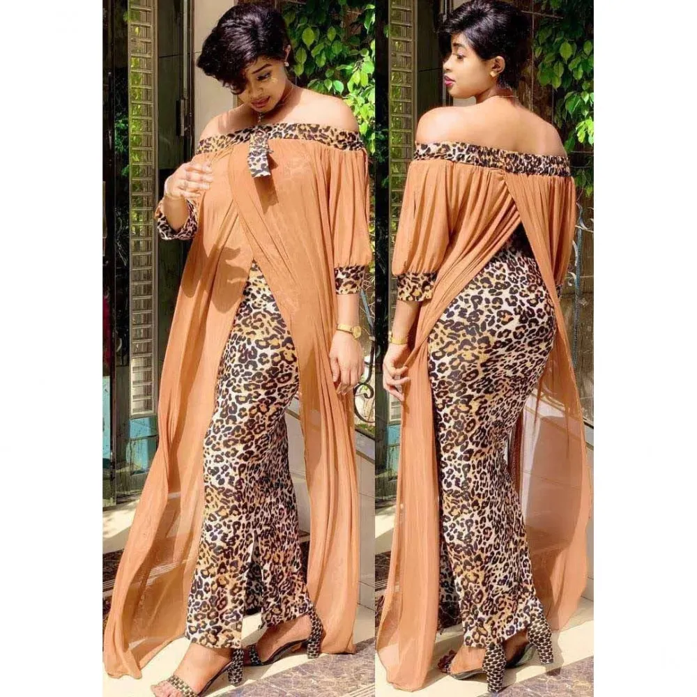 Josy 2 in 1 Leopard Maxi Print Dress