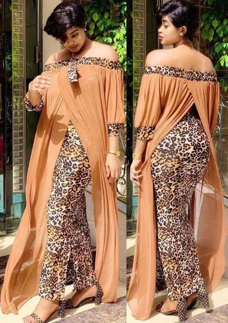 Josy 2 in 1 Leopard Maxi Print Dress