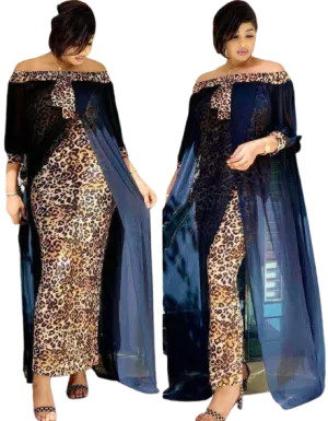 Josy 2 in 1 Leopard Maxi Print Dress