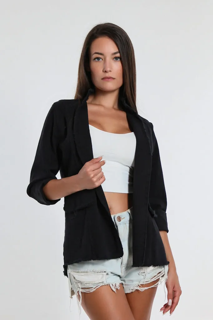 Kimmi Frayed Edge Jacket (JLS108)