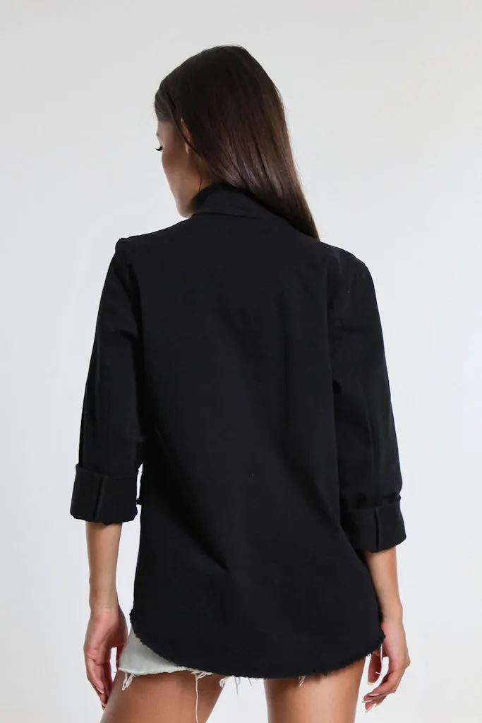 Kimmi Frayed Edge Jacket (JLS108)