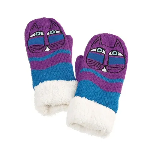 Laurel Burch Fantastic Feline Cuffed Mittens