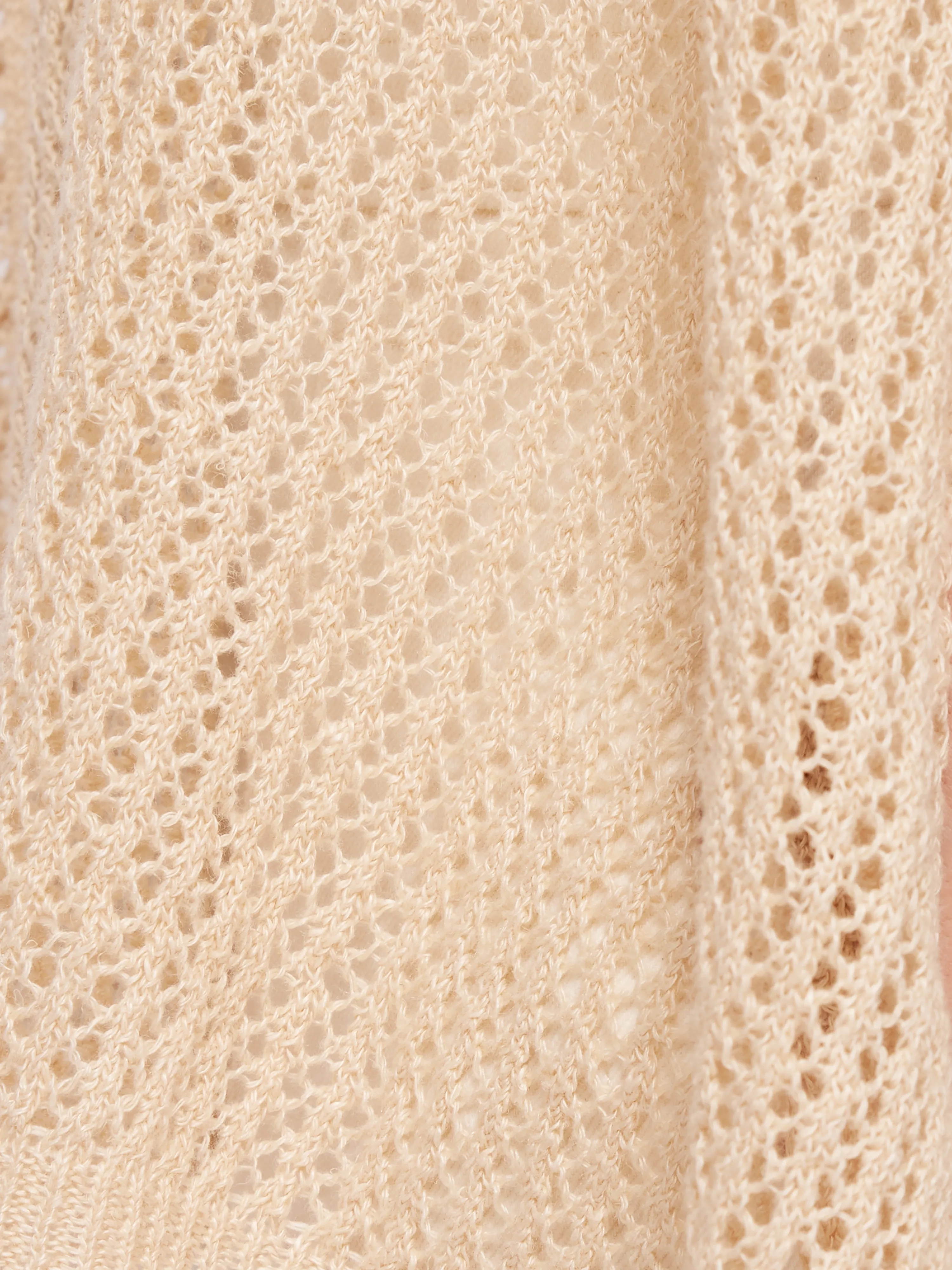 Linen Poncho | Cream