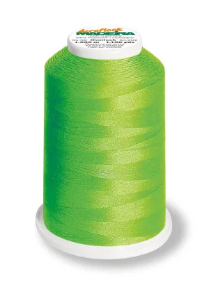 Madeira Aeroflock 100 | Thick Serger Thread | 1100 yards | 9120-9950 | Neon Green