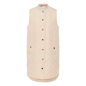 Maria quilted waistcoat long