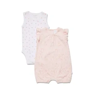 MARQUISE - Bunny Romper and Strawberry Bodysuit 2 Pack