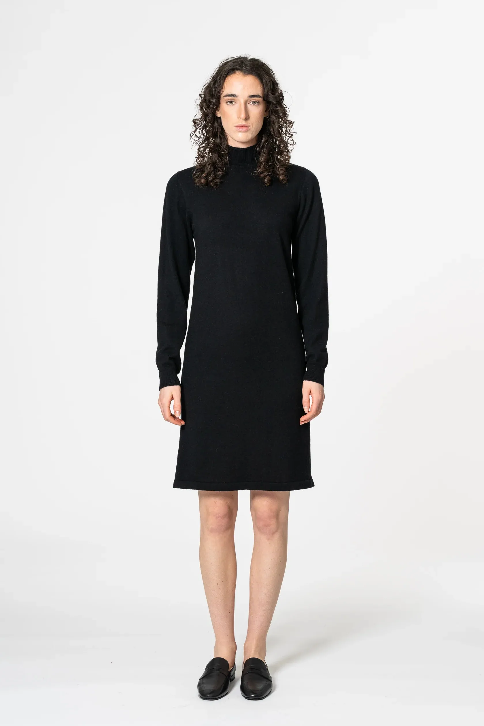 Merino Dress in Black