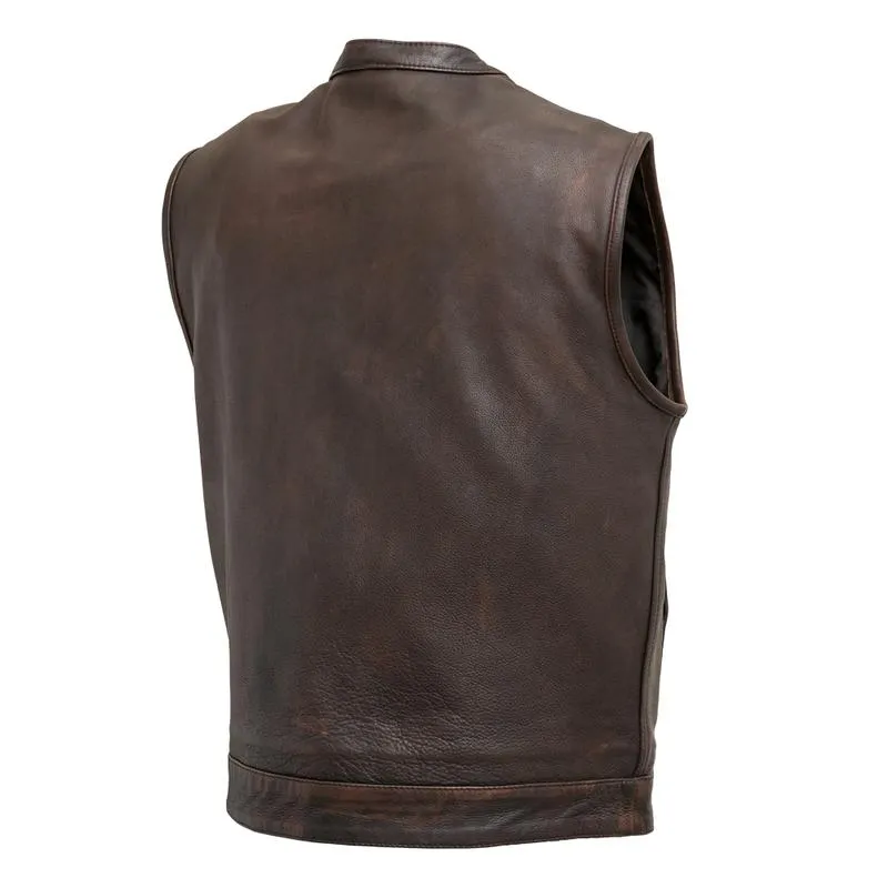 MKL - Booster Men's Leather Motorcycle Vest