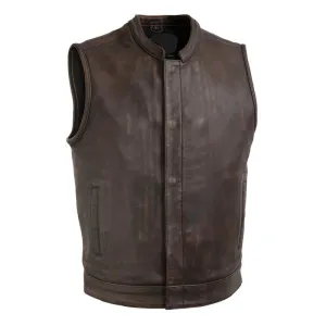 MKL - Booster Men's Leather Motorcycle Vest