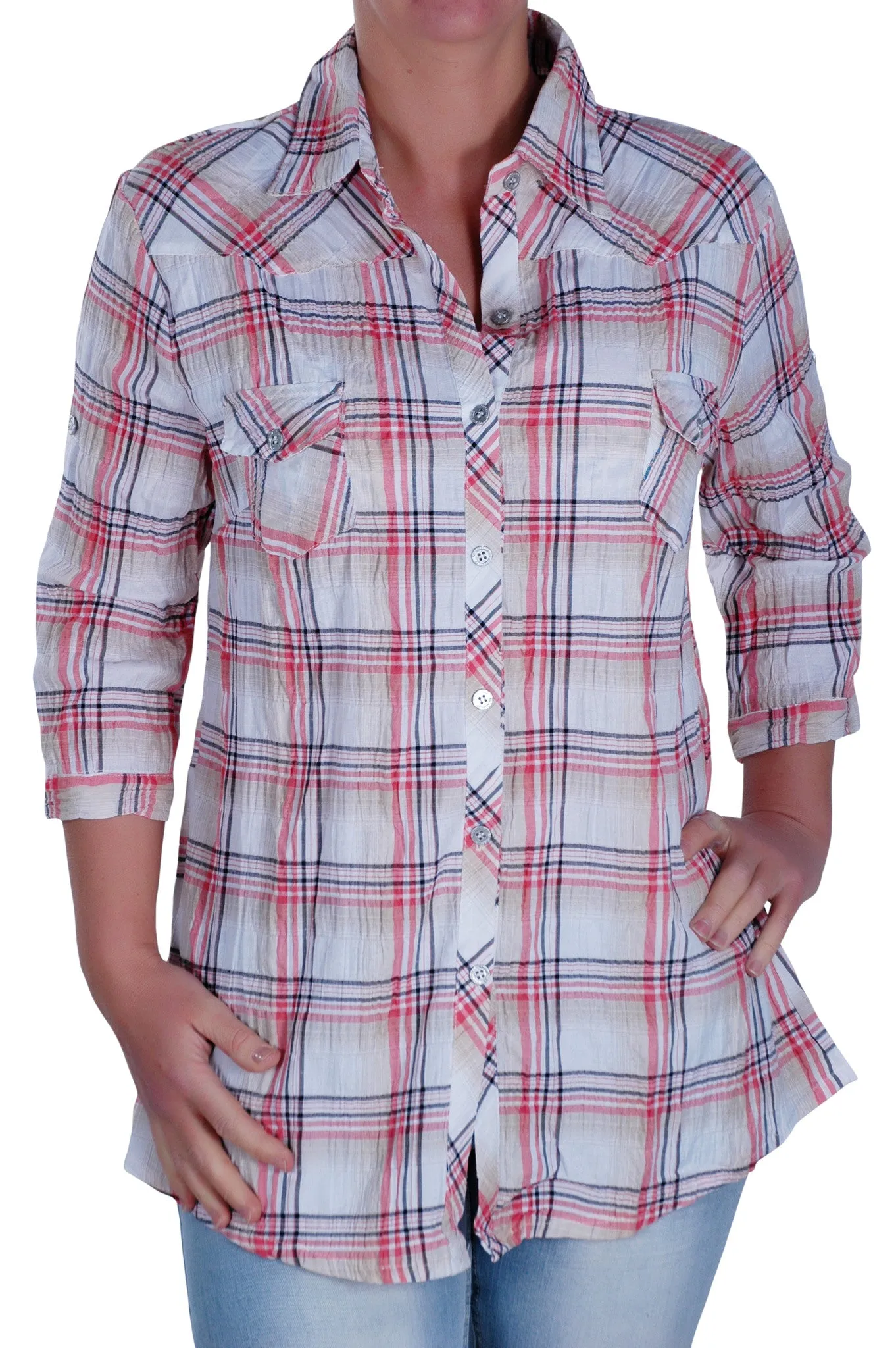 Modern Checkered Plus Size Shirt